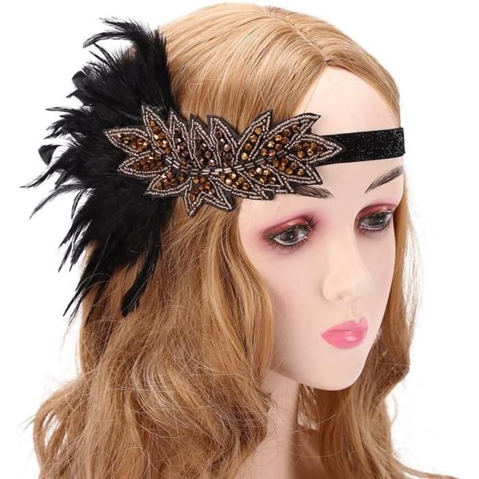Casque Perle Violette Années 1920 – Style Flapper Gatsby – Bandeau Starcrossed Beauty