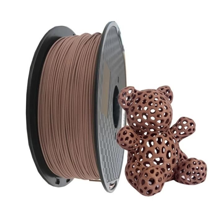 Filament imprimante 3D,Filament bois d'acajou pour imprimante 3D, PLA,  1.75mm, couleur bois d'acajou clair - Type Light Wood 250g