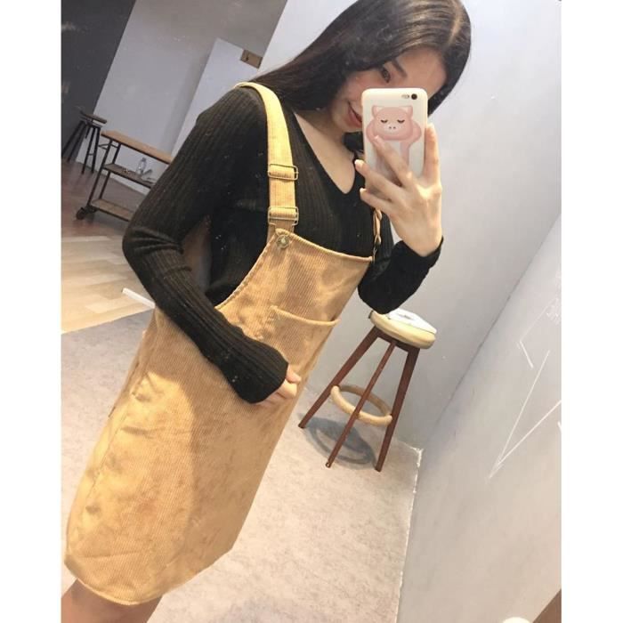 Robe salopette daim cheap