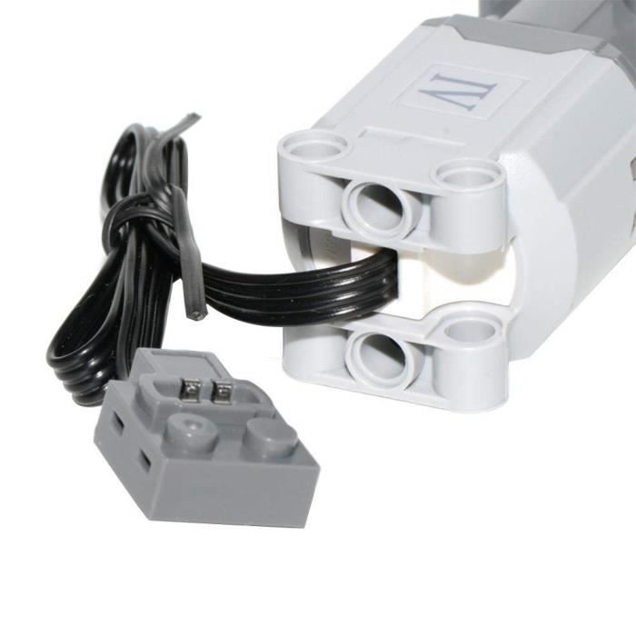 ZCXX Kit de 11 pièces Technique Power Functions - Télécommande - Moteurs - Servomoteur - Boîte à piles - Câble d'extension - Câble lumineux pour voitures techniques - Compatible avec Lego Technic