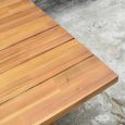 Table de jardin rectangulaire en bois massif - HOMIFAB - Laguna - 8 personnes - Acacia massif lamellé collé FSC-3