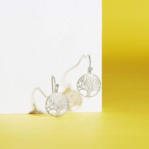 Ancienne Paire De Boucle D'oreille Pendante Argent Massif createur art