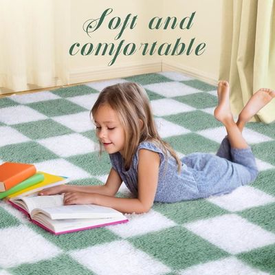 Descente De Lit Velours Cristal 40x60 Cm - Tapis Antidérapant Enfant, Ado, Adulte - Vert Et Autres Coloris