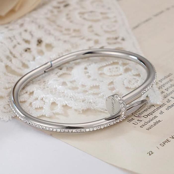 Bracelet Homme En Titane Avec Croix Et Diamant - Taille 9.0 - Convient Aussi Aux Femmes - Neuf Sans Emballage