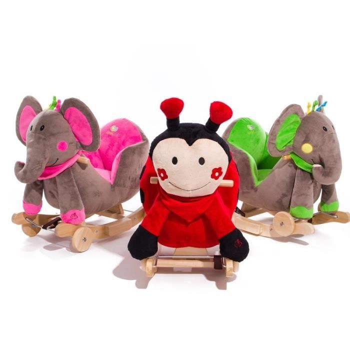 Cette Coccinelle est equipee d un systeme a bascule permettant de l utiliser comme un siege animal a bascule ainsi que des roue Cdiscount Jeux Jouets