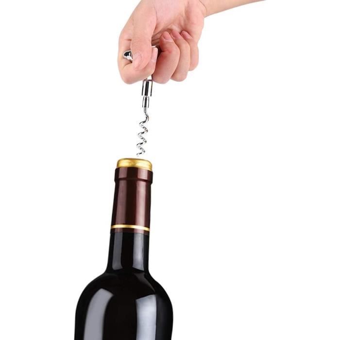 Ouvre bouteille tire-bouchon en forme de bouteille de vin rouge