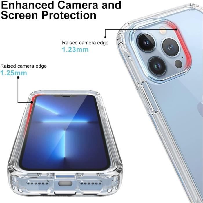 Coque 360° Transparente En Gel Pour IPhone 13 Pro - Protection Intégrale Avant + Arrière - Neuve