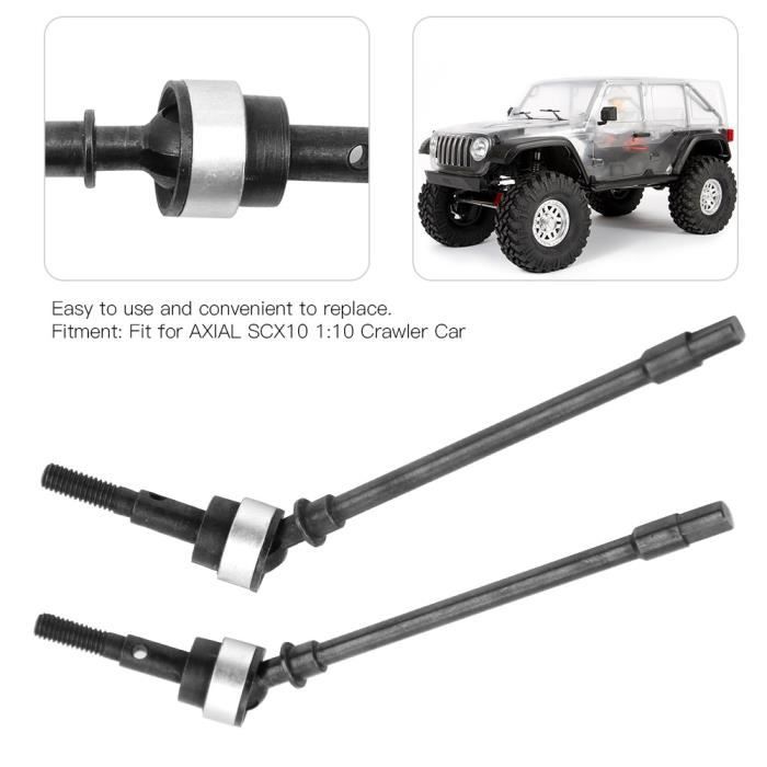 Arbre D'entraînement CVD En Acier Pour Essieu Avant – Lot De 2 – Pour Traxxas TRX-4, TRX-6, Chenille 1/10 RC – Pièce De Mise à Niveau