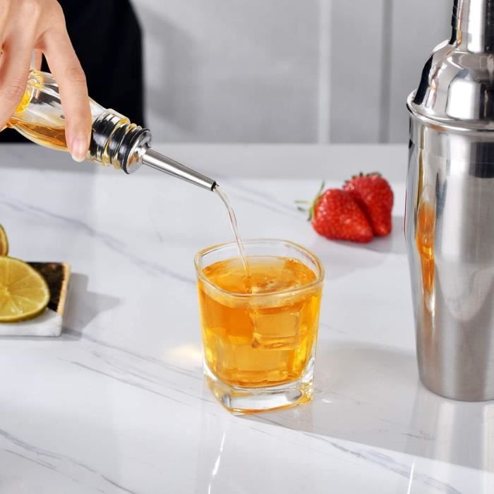 Kit cocktail complet professionnel mojito alcool bar 9 pcs inox