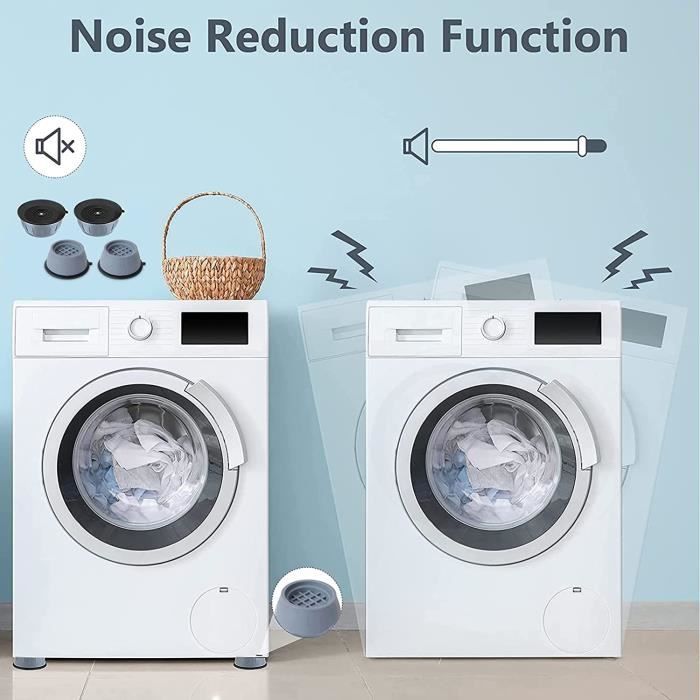 Lot De 8 Patins Anti-Vibrations Universels Pour Machines à Laver, Sèche