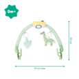 BADABULLE Arche d'éveil bébé universelle, 3 jouets sensoriels, facile à positionner avec clips rotatifs à 360°-4