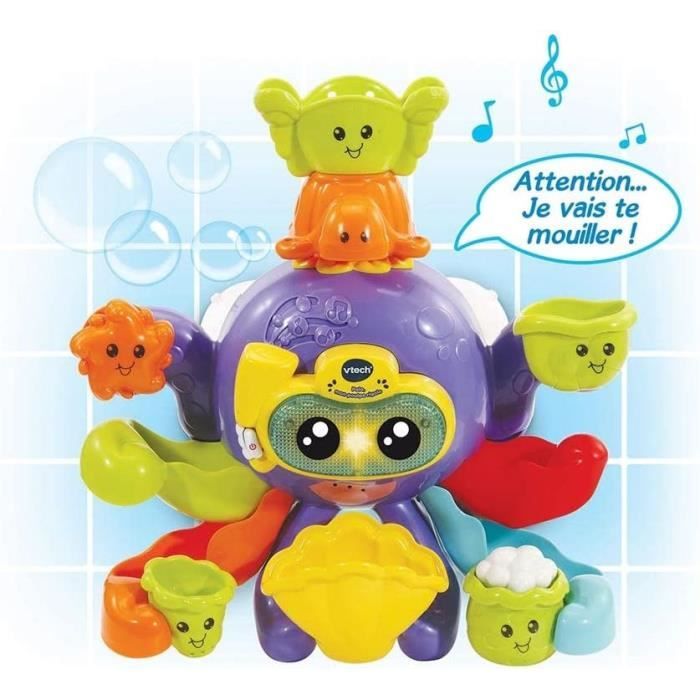 Jouet de Bain interactif VTECH BABY - Polo, Mon Poulpe Rigolo - Multicolore  - Pour Bébé de 1 à 5 ans - Cdiscount Puériculture & Eveil bébé