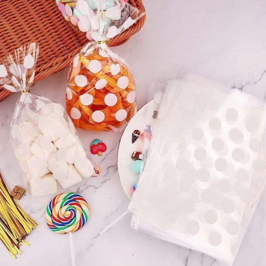 Lot De 100 Sachets En Cellophane Transparent Refermables - 13,7 X