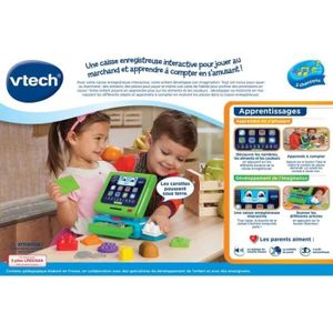 Caisse Enregistreuse Jouet En Bois Avec Scanner Sonore – Pour Enfants 3-6 Ans, Jeu De Rôle Magasin, éducatif !