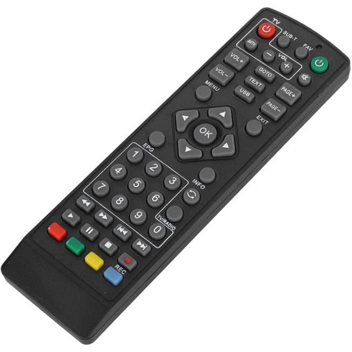 Télécommande Universelle/Remplacement Pour Décodeur Oceanic - Réf. DVB-PM81857HCAT / DVB-PT1215052HCA - Neuf