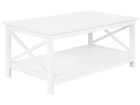 BELIANI Table basse blanche FOSTER
