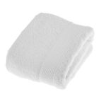 HOMESCAPES Serviette 100% Coton Blanc 50 x 90 cm