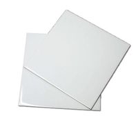Carrelage Émaillé Blanc pour Sublimation 11x11 cm.  Paquet de 80 pièces