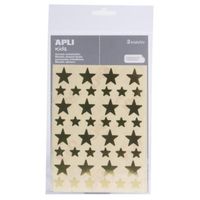 Gommettes étoile Dorées Apli Agipa – Lot De 120 (12 Et 20 Mm) – Neuf