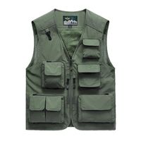 Gilet Utilitaire Olympina Marron Taille L – Sans Manches, Poches, Pour Chasse/pêche/photo
