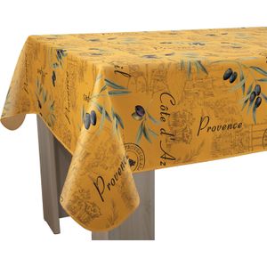 Nappe rectangulaire Sud Etoffe Jacquard polyester Lavandière orange