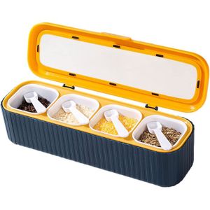 Boîte à Sel En Porcelaine Blanche Avec Sa Petite Cuillère – Style Générique (Occasion)
