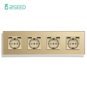 PRISE BSEED-Prise murale simple avec ports USB de type C