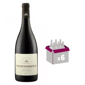 VIN ROUGE Grand Marrenon - AOP Luberon - Vin Rouge 2021 - Lot de 6