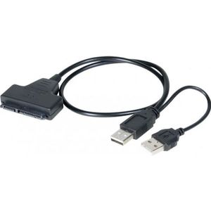 CÂBLE INFORMATIQUE ADAPTATEUR USB 2.0 / SATA 2.5 SSD-HDD AUTO-ALIM…