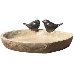WILDLIFE FRIEND Abreuvoir Oiseaux Exterieur sur Pied Bain Mangeoire Oiseaux Sauvage Jardin I En forme de Feuille R/ésistant aux Intemp/éries