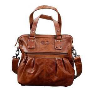 sac en cuir femme marron