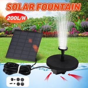Fontaine Panneau Solaire Pompe à Eau Bassin Jardin Extérieur Piscine Panneau 150