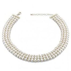 collier ras de cou perle 3 rangs collier ras de cou perle 3 rangs