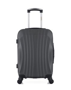 VALISE - BAGAGE HERO - Valise Cabine ABS MOSCOU  55 cm 4 Roues - GRIS FONCE