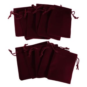 9 x 7 cm ROSENICE Lot de 75 pochettes à bijoux en velours avec cordon 