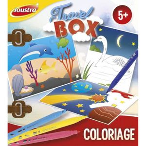 JEU DE COLORIAGE - DESSIN - POCHOIR JOUSTRA Travel Box Coloriage