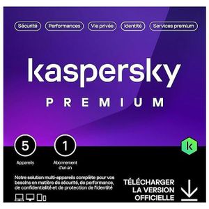 ANTIVIRUS Kaspersky Plus 2024 - (5 Postes - 2 Ans) | Version