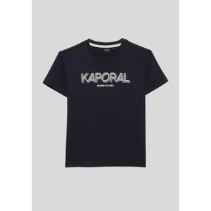 T-SHIRT KAPORAL - T-shirt bleu Garçon 100% coton OWAN 