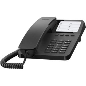 Téléphone fixe Desk 400 - Téléphone Filaire - 10 Numéros Abrégés 