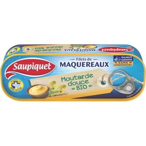SARDINES MAQUEREAUX Saupiquet Filets de maquereaux moutarde douce