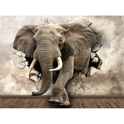 Peinture De Diamant 5d En Forme D Elephant Pour Bebe Kits Complets De Points De Croix Brod Zs2533 Square Drill45x60cm Wilm Cdiscount Maison