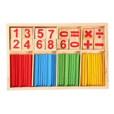 Jouets éducatifs en bois de bâtons de nombre de jouets éducatifs 
