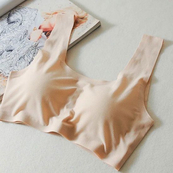 Soutien-gorge De Sport Leversic Femme - Taille L - Mi-impact, Sans Fil (neuf)