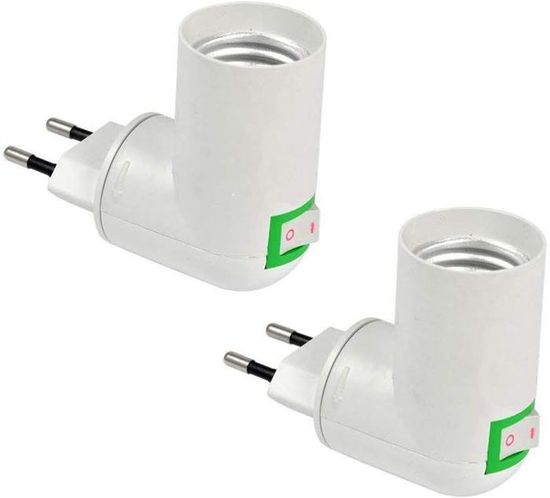 XEERUN Douille E27 Avec Interrupteur Et Fil 4.5m - Support Lampe Suspendue Avec Anneau Fileté
