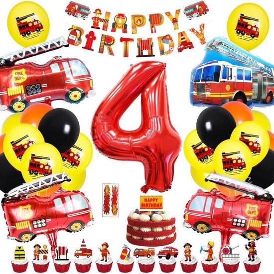 Kit Anniversaire Garçon Décoration Anniversaire 4 Ans Chantier - Vaisselle Et Ballons Excavatrice Pour Fête Garçon Ballons Aluminium Kit Anniversaire Garçon Décoration Anniversaire 4 Ans Chantier - Vaisselle Et Ballons Excavatrice Pour Fête Garçon Ballons Aluminium