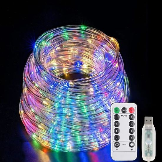 Chaîne lumineuse à fil LED XL séparable pour l'ext., 200 LED, fil argent,  20 m