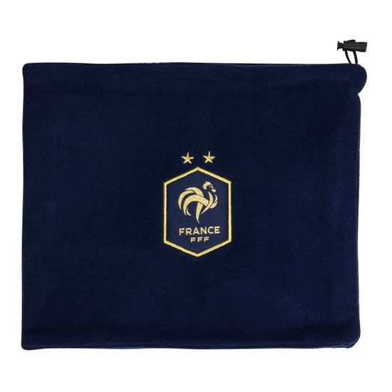Cache-Cou Fan FFF Collection Officielle Équipe De France De Football - Homme, Polyester, Jacqard Et Étoiles Brodé