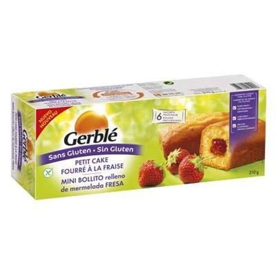 Gerblé Sans Gluten & Sans Lactose, Cake Fourré Saveur Fraise, Sans