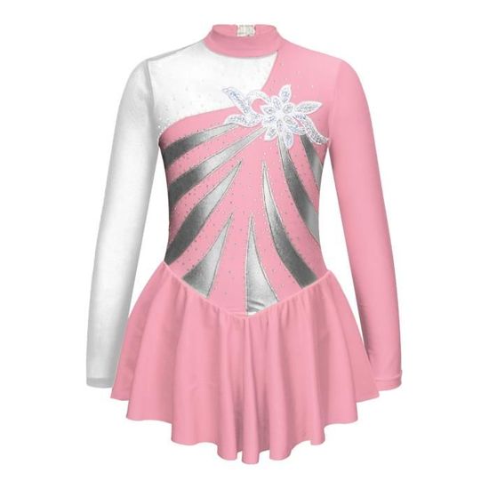Tenue Patinage Artistique Fille - Veste Et Legging Strass Brillant - 5-16 Ans - Danse Gymnastique