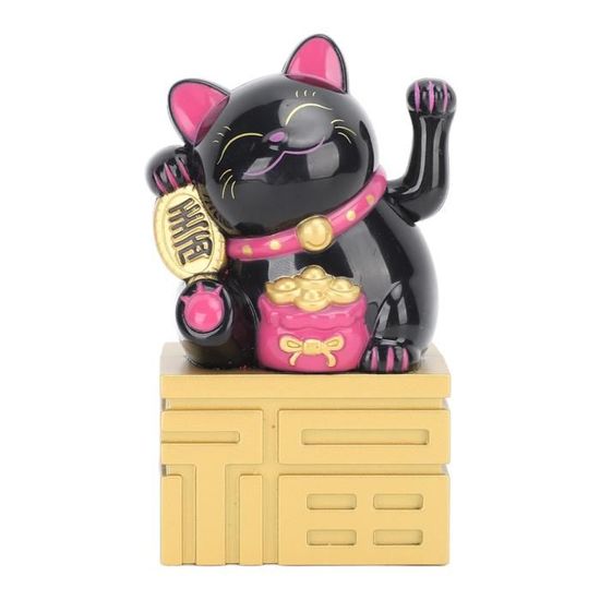 Fontaine Solaire Statue Lampe Solaire, Mini Chat Porte-Bonheur à énergie Solaire, Tableau De Bord De Voiture Chi Une Vie De Chat